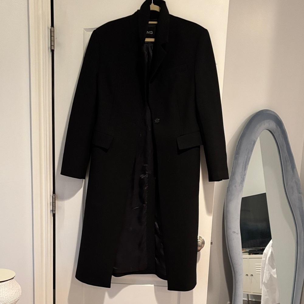Mango Women’s Black Long Coat